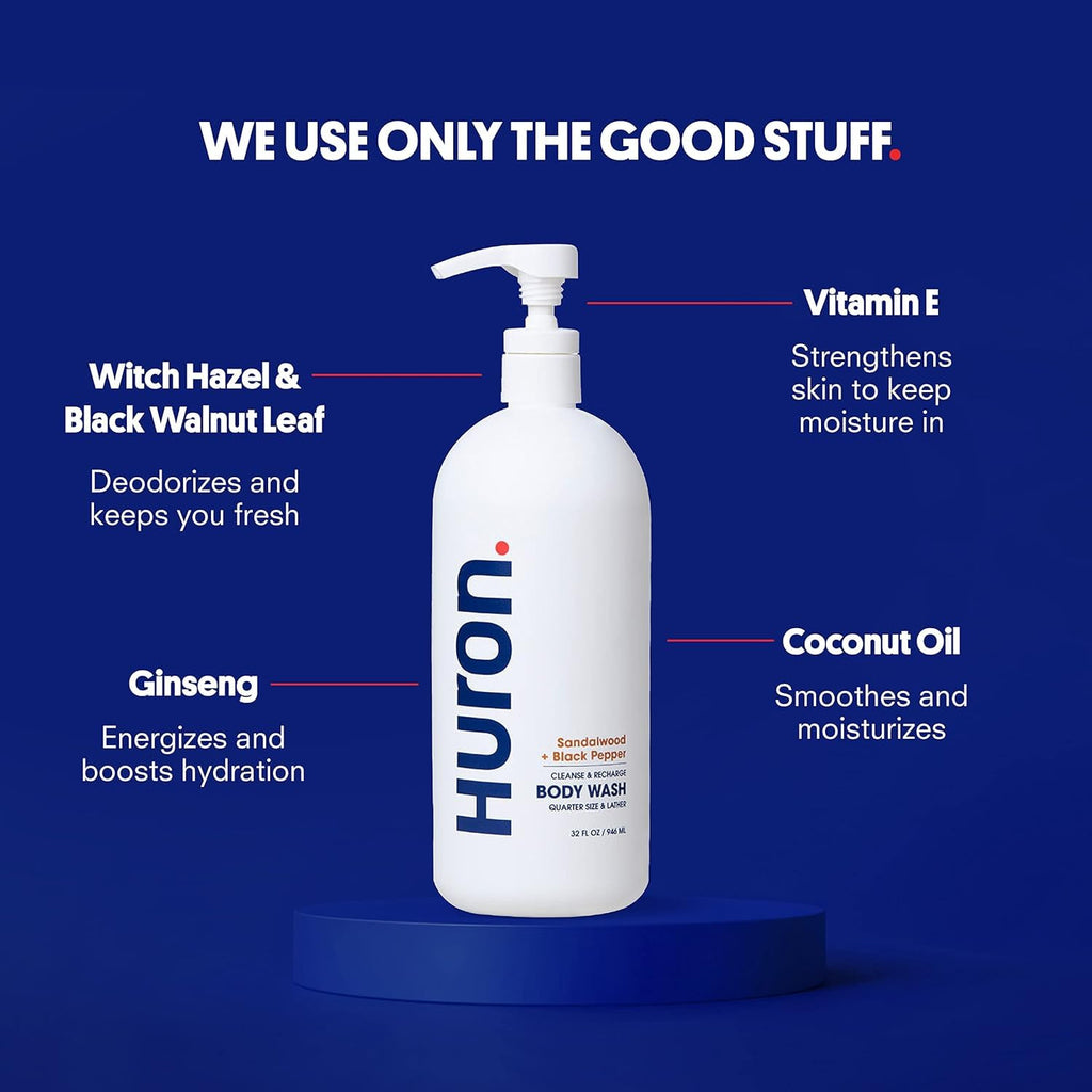 Huron Kit de ducha Jumbo \u2013 Champú, acondicionador y gel de bañ...