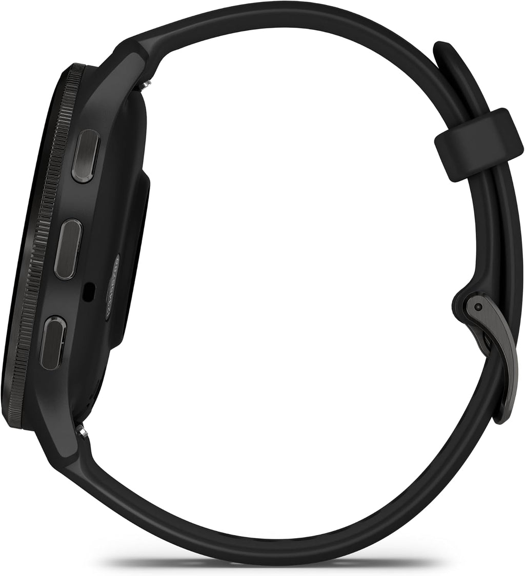 Garmin Venu 3 Bisel de acero inoxidable color pizarra de 1.4 pulgad...
