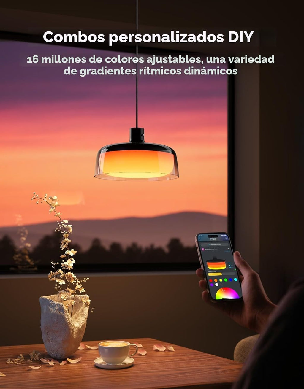 Govee Lámpara colgante para isla de cocina, iluminación inteligente...