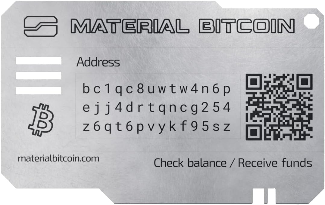 Material Bitcoin Lite - Cartera fría para Bitcoin - Billetera físic...