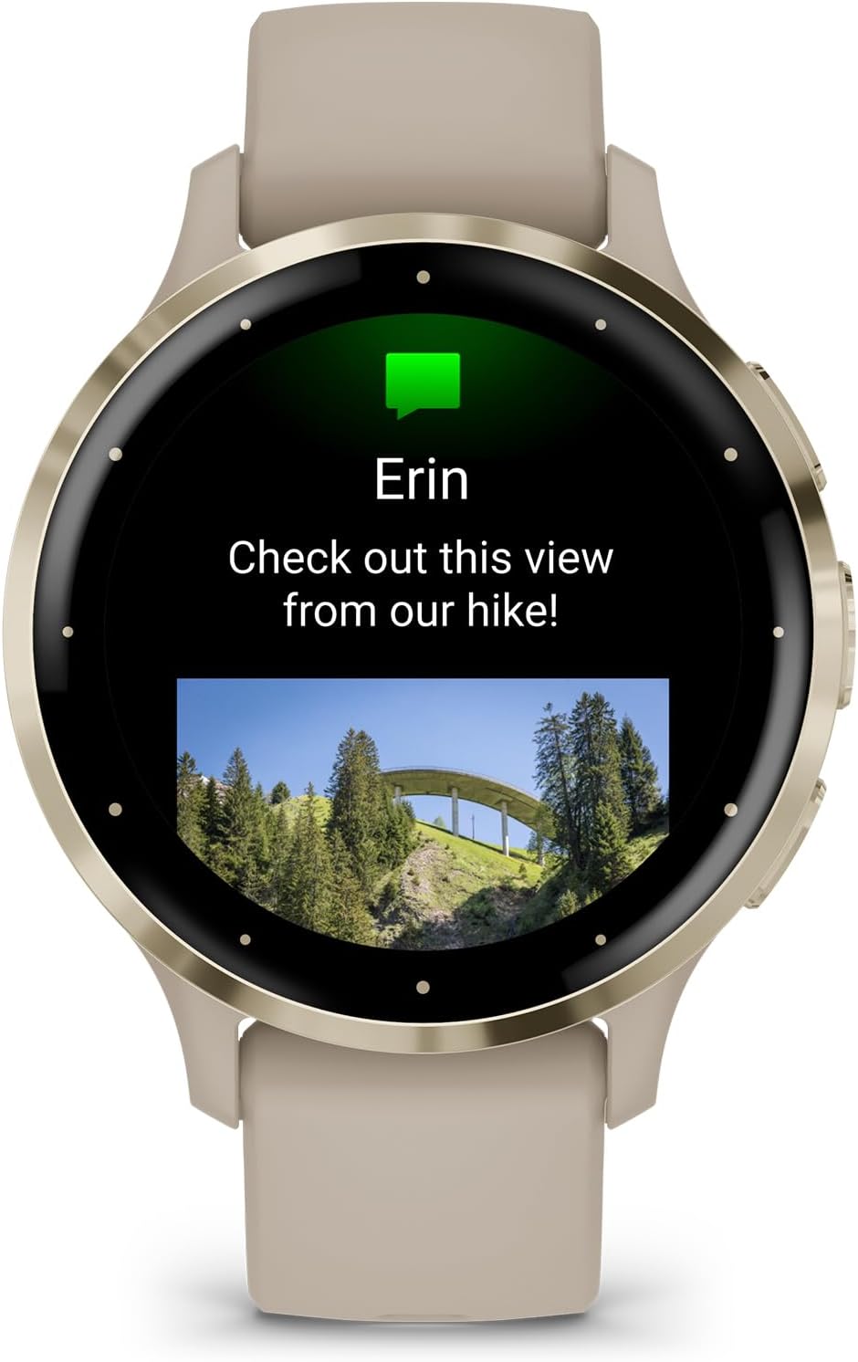 Garmin Venu 3S - Reloj inteligente con bisel de acero inoxidable do...