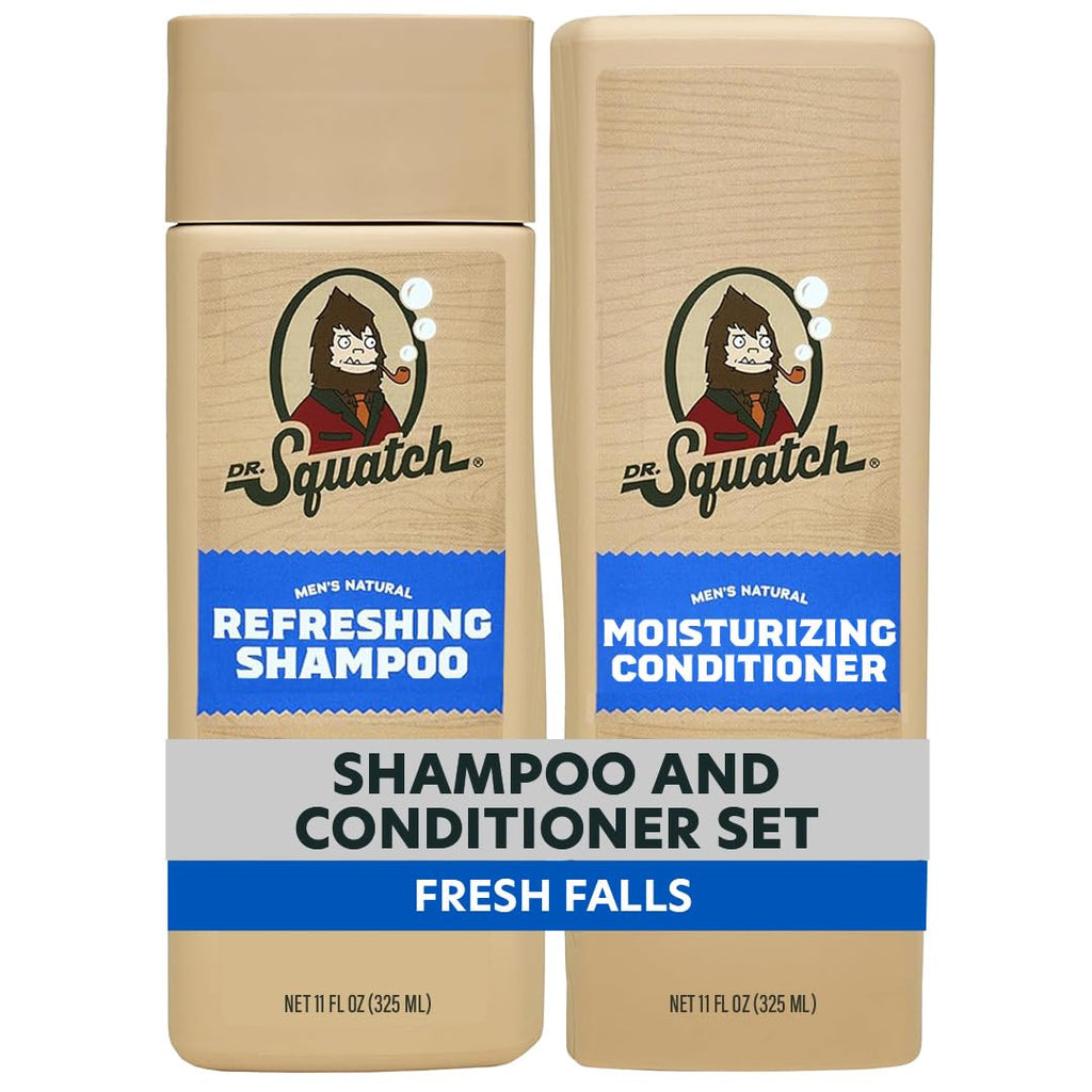 Dr. Squatch Paquete de cabello natural para hombres, cabello saluda...