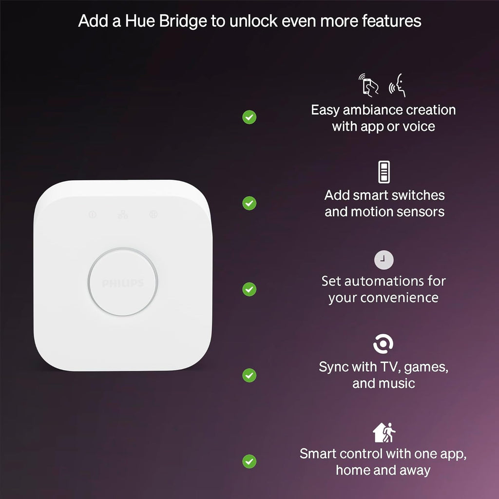 Philips Hue Essential - Bombilla LED inteligente A19, ambiente blan...
