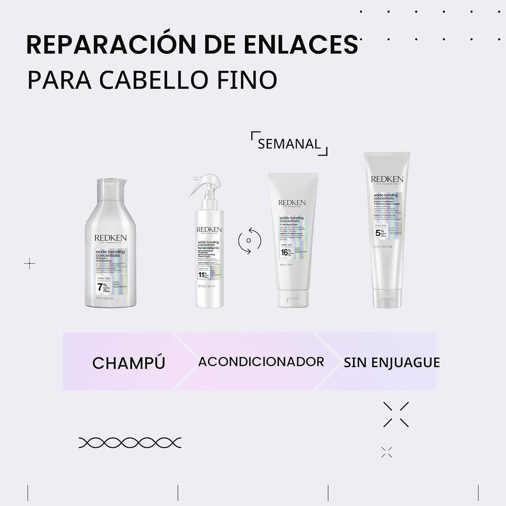 Acondicionador concentrado de unión ácida Redken para reparación de...