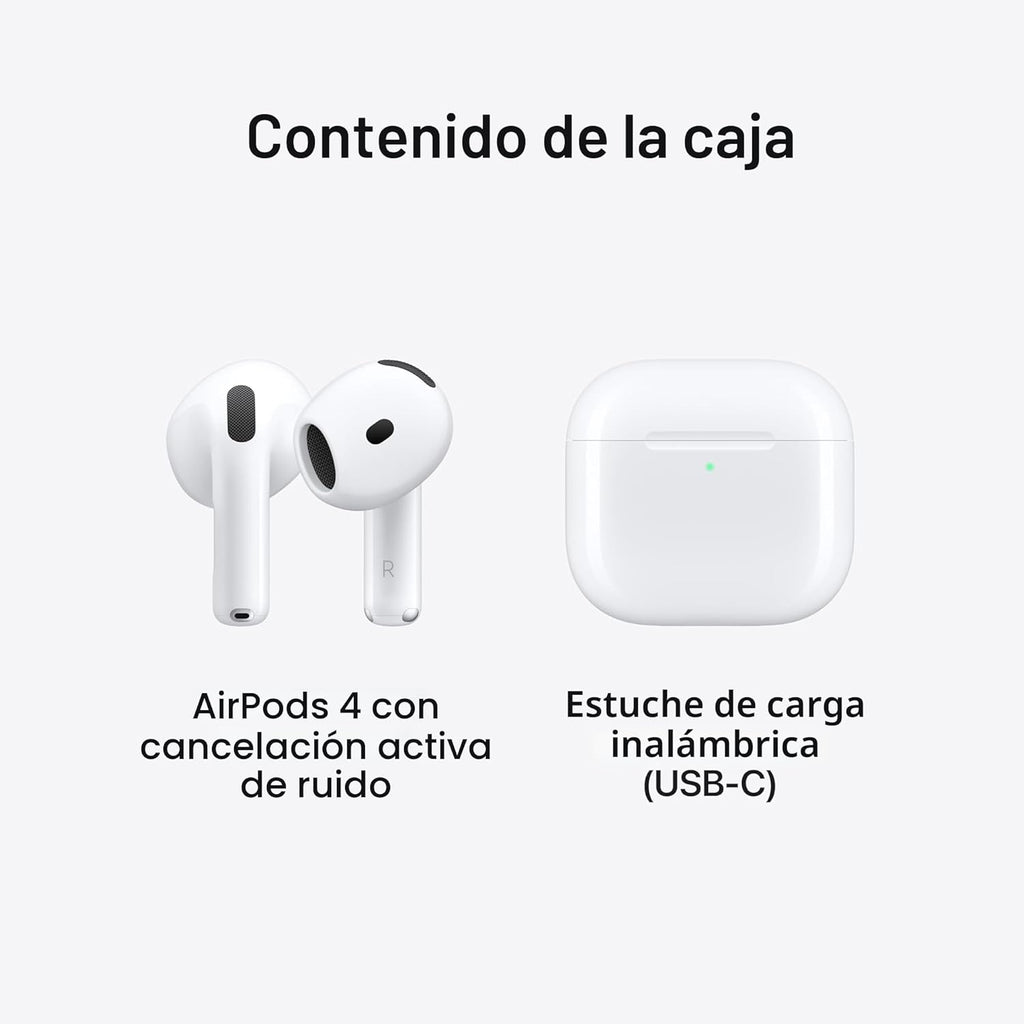 Auriculares Apple AirPods 4 inalámbricos, auriculares Bluetooth, co...