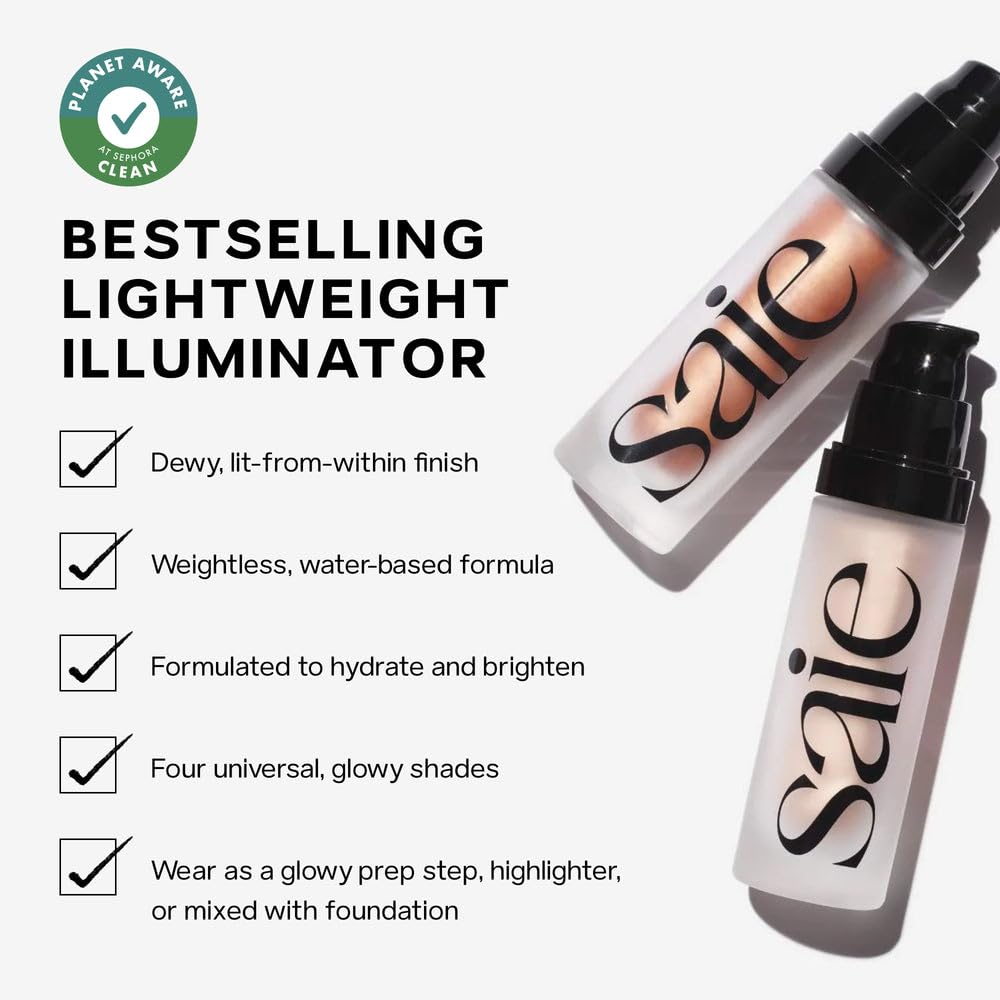 Saie Blush &amp; Glow - Set de regalo navideño \u2013 Rubor de rocí...