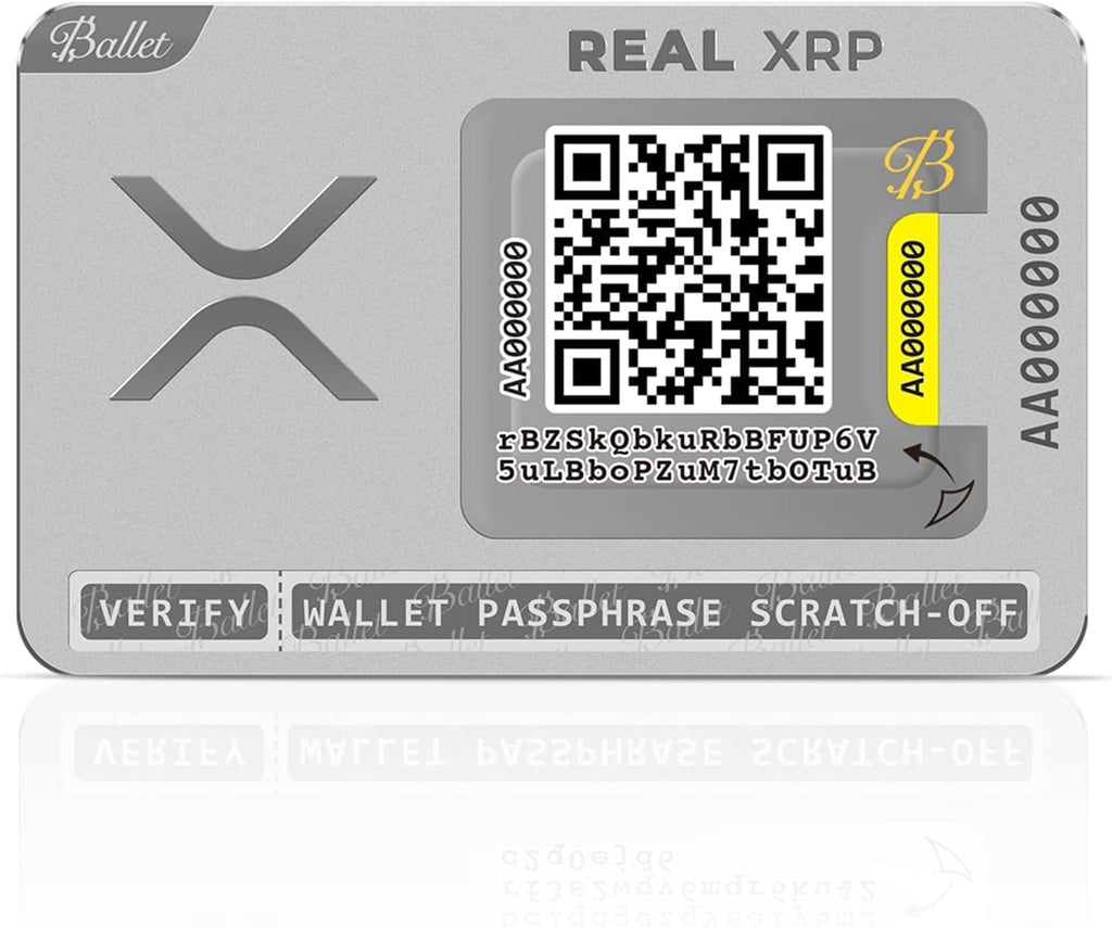 Ballet XRP - Tarjeta de almacenamiento en frío, acero inoxidable, s...