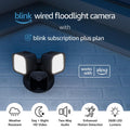 Cámara cableada con foco Blink Wired Floodlight con suscripción de...