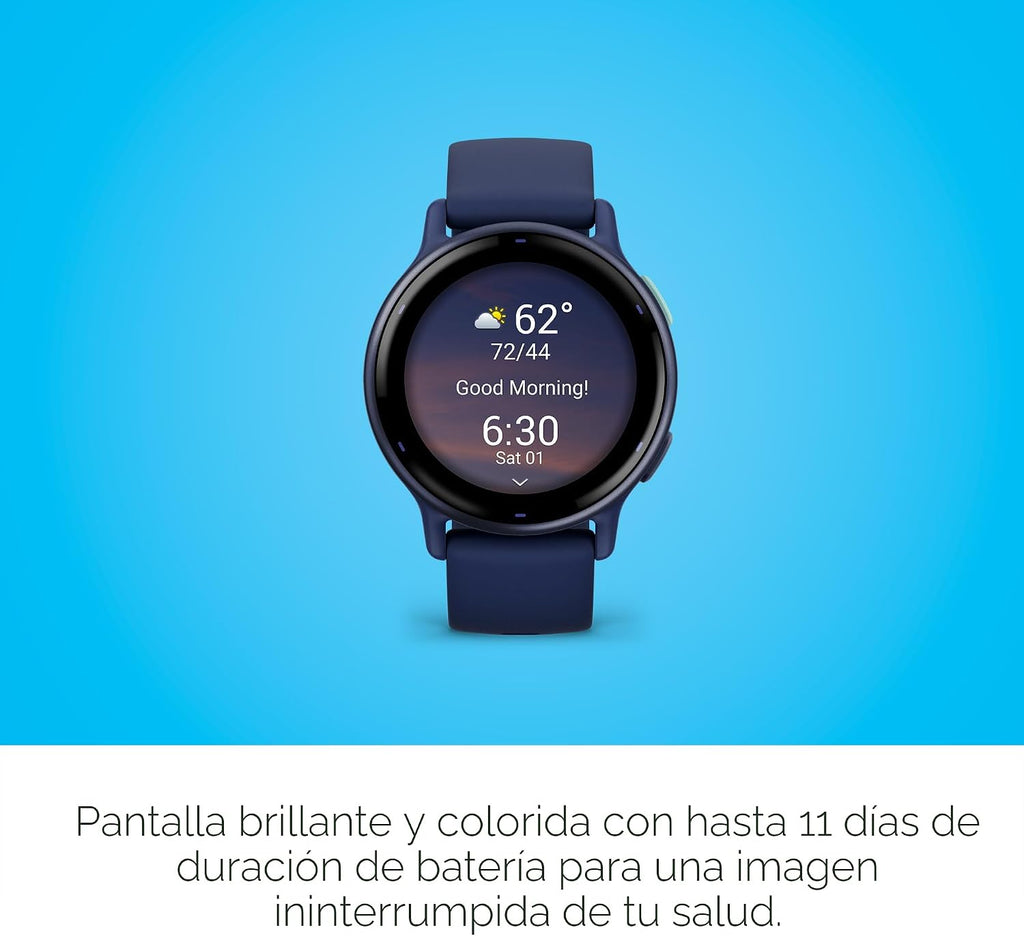Garmin vívoactive 5, reloj inteligente GPS de salud y fitness, pant...