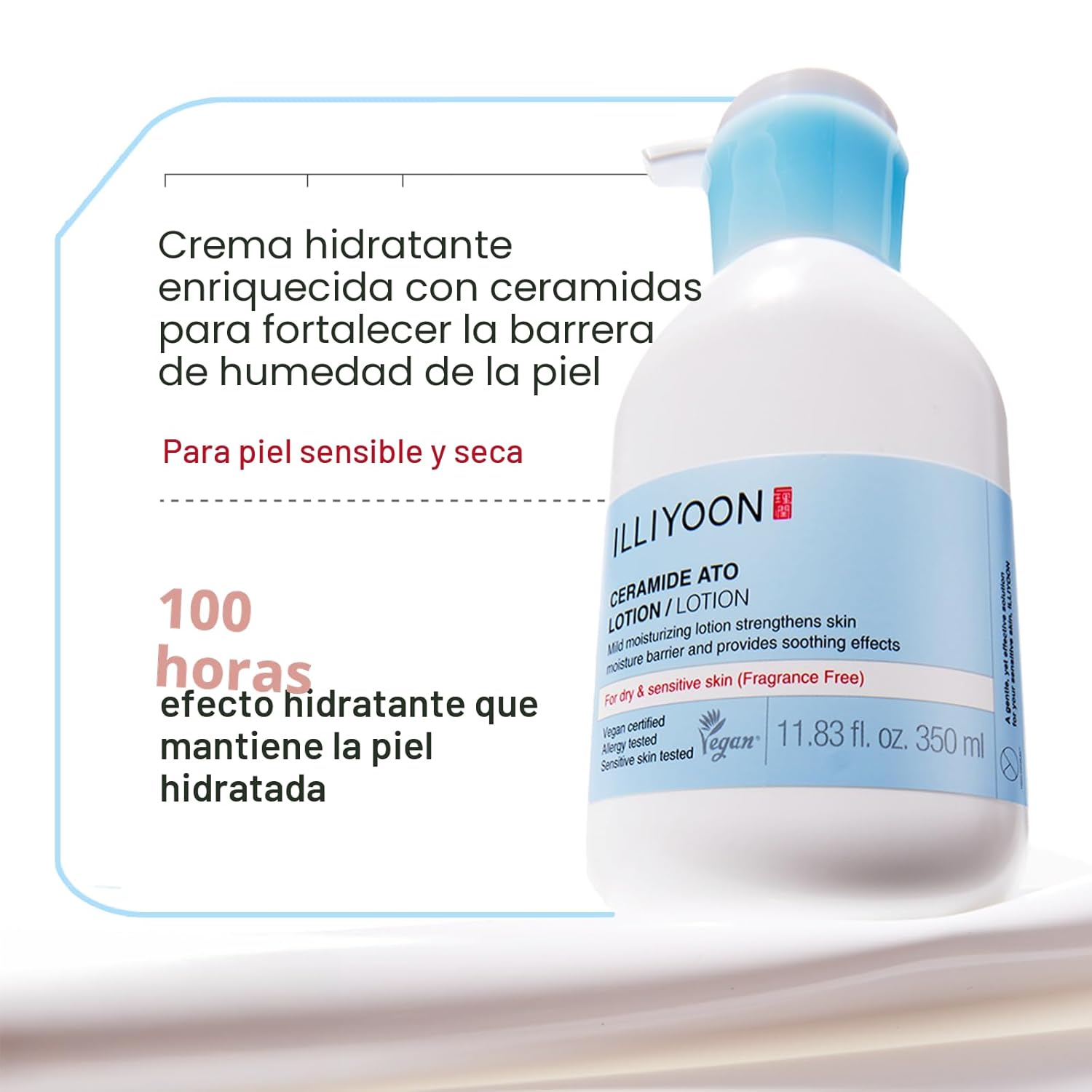 Illiyoon Ceramide Ato Lotion | Hidratante ligero para piel seca y s...