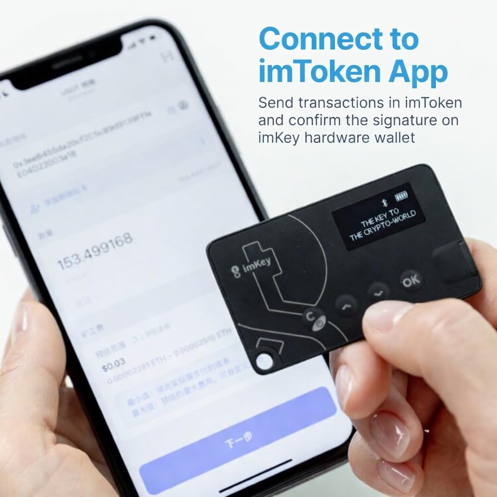 imKey Pro Crypto Hardware Wallet Secure Cold Crypto Wallet con alma...