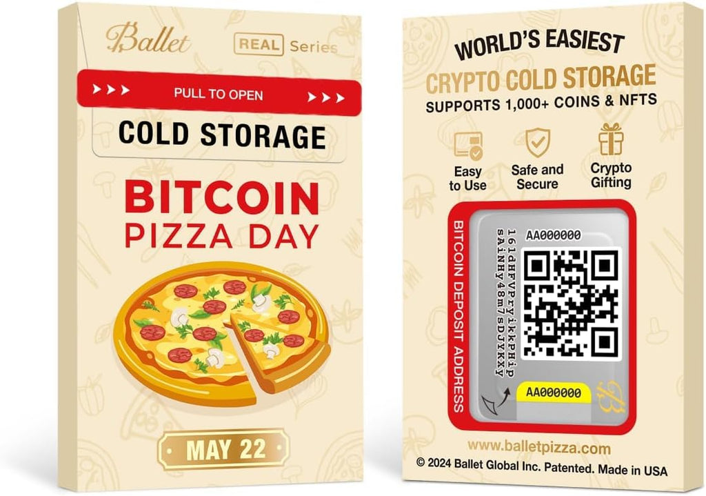Ballet Real Pizza - Paquete de 2 tarjetas de almacenamiento en frío...