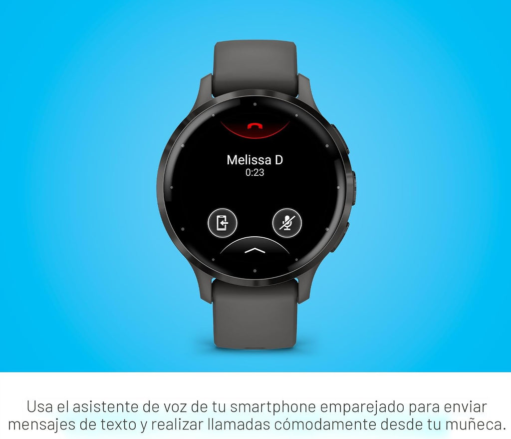 Garmin Venu 3S, reloj inteligente con bisel de acero inoxidable col...
