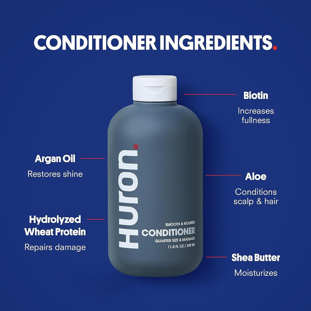 Kit de Ducha Huron - Champú, Acondicionador y Jabón Corporal para H...