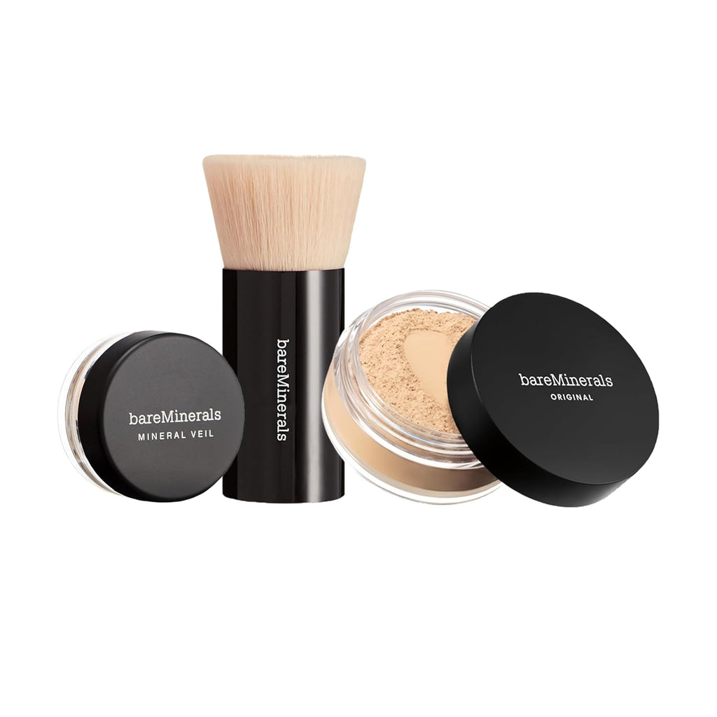 Kit Original Get Started de bareMinerals, Set de Maquillaje de 3 Pi...