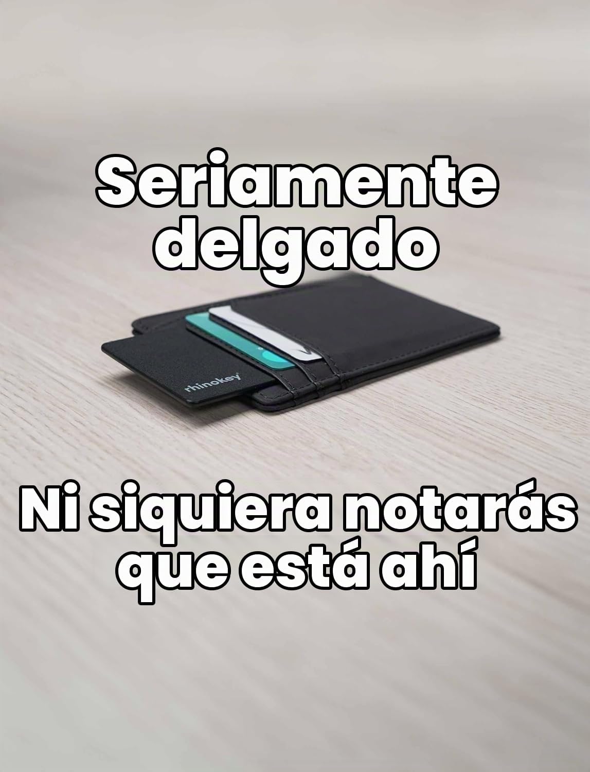 Rhinokey® Wallet Tracker Card funciona con Find Hub recargable de G...