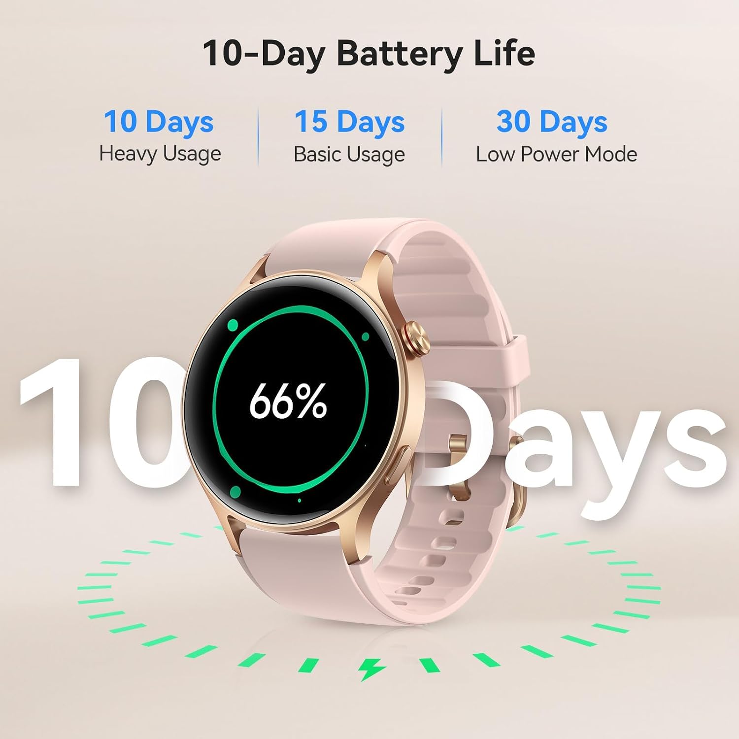 Reloj inteligente para mujer, responder\/hacer llamadas, pantalla u...