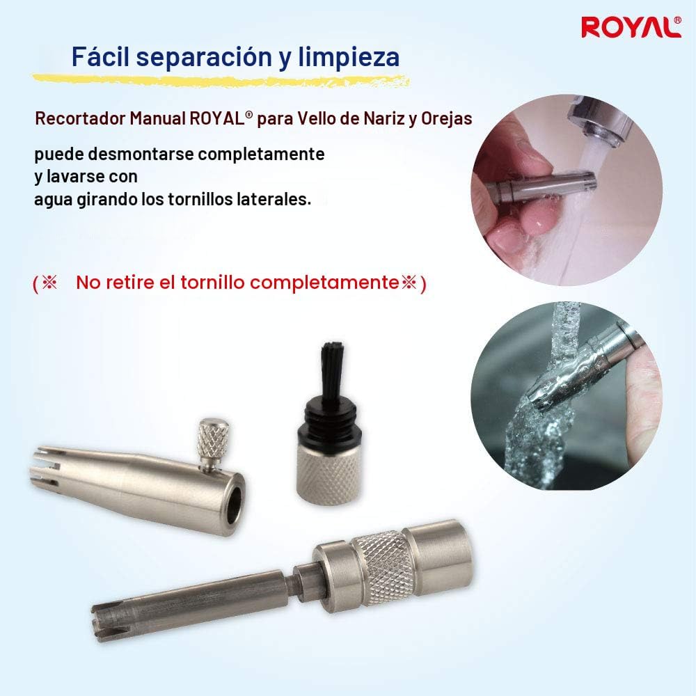 ROYAL [Fabricado en Corea] Recortadora Manual Premium de Vello Nasa...