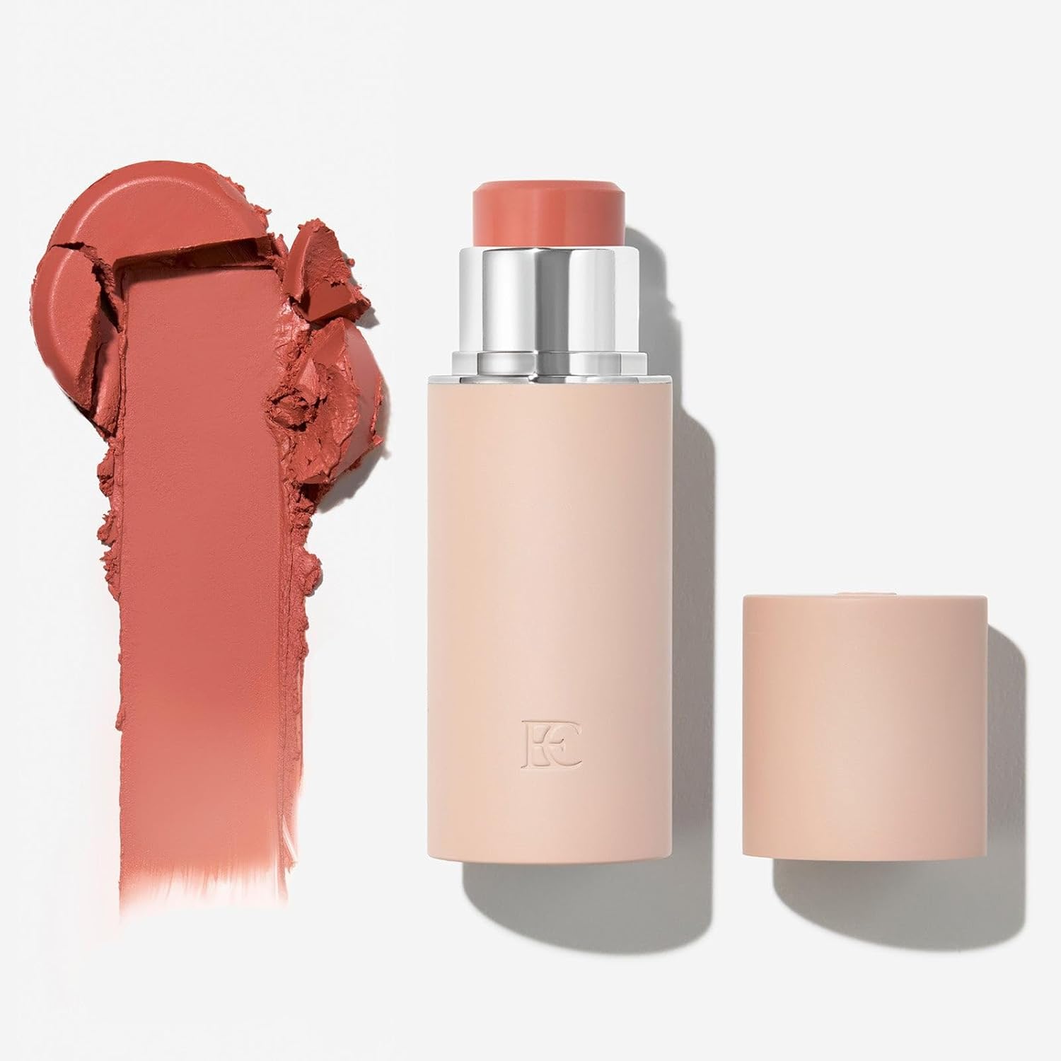 EarthsCure Crema Blush Stick (Malibu Sunrise - Peach Coral) - Tinte...