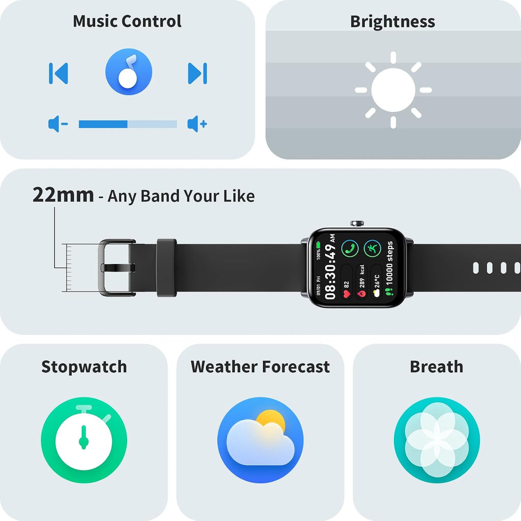 Relojes inteligentes para hombres y mujeres, rastreador de activida...