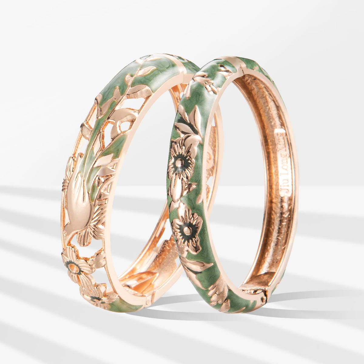 UJOY Vintage Jewelry Cloisonne - Pulsera de brazalete con bisagras...
