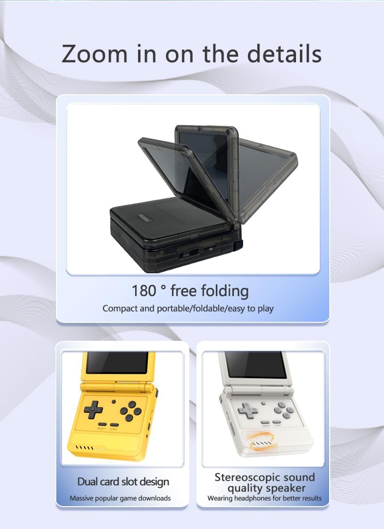 Powkiddy V90S - Consola de mano retro, más de 10,000 juegos precarg...