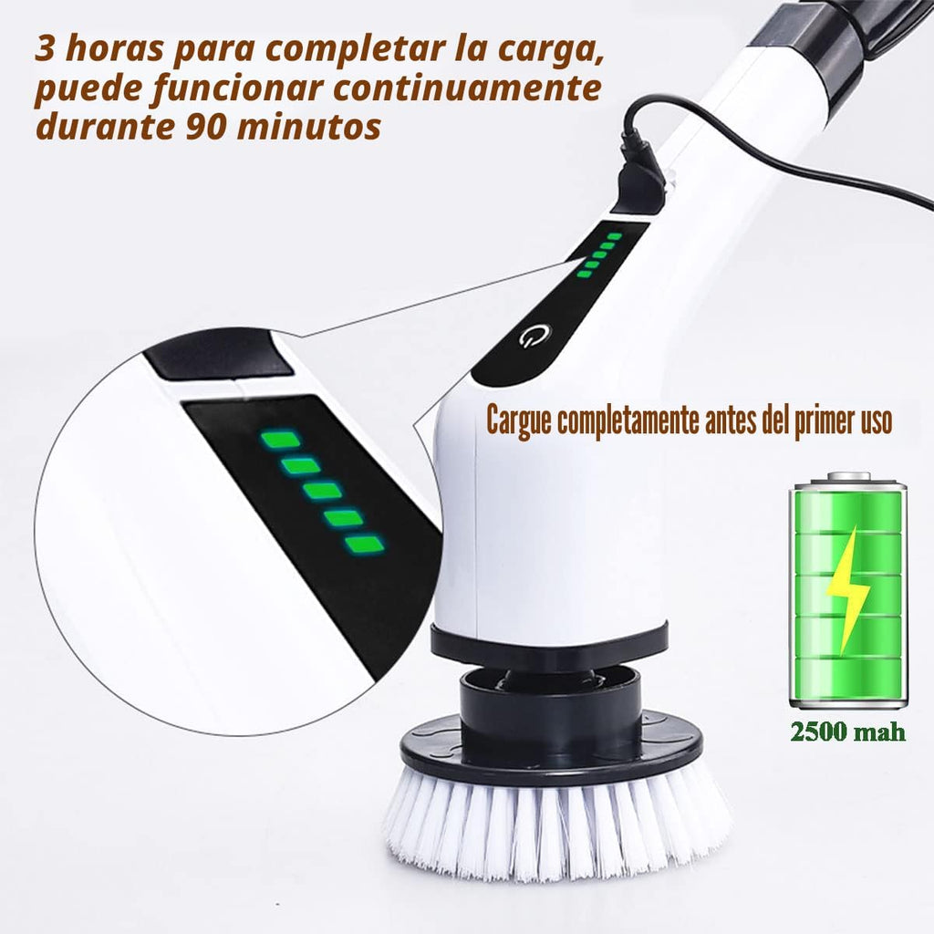 MGLSDeet Cepillo eléctrico giratorio, cepillo de limpieza recargabl...