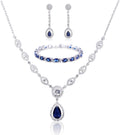 GULICX AAA - Juego de joyería para fiestas de mujer con collar, pen...