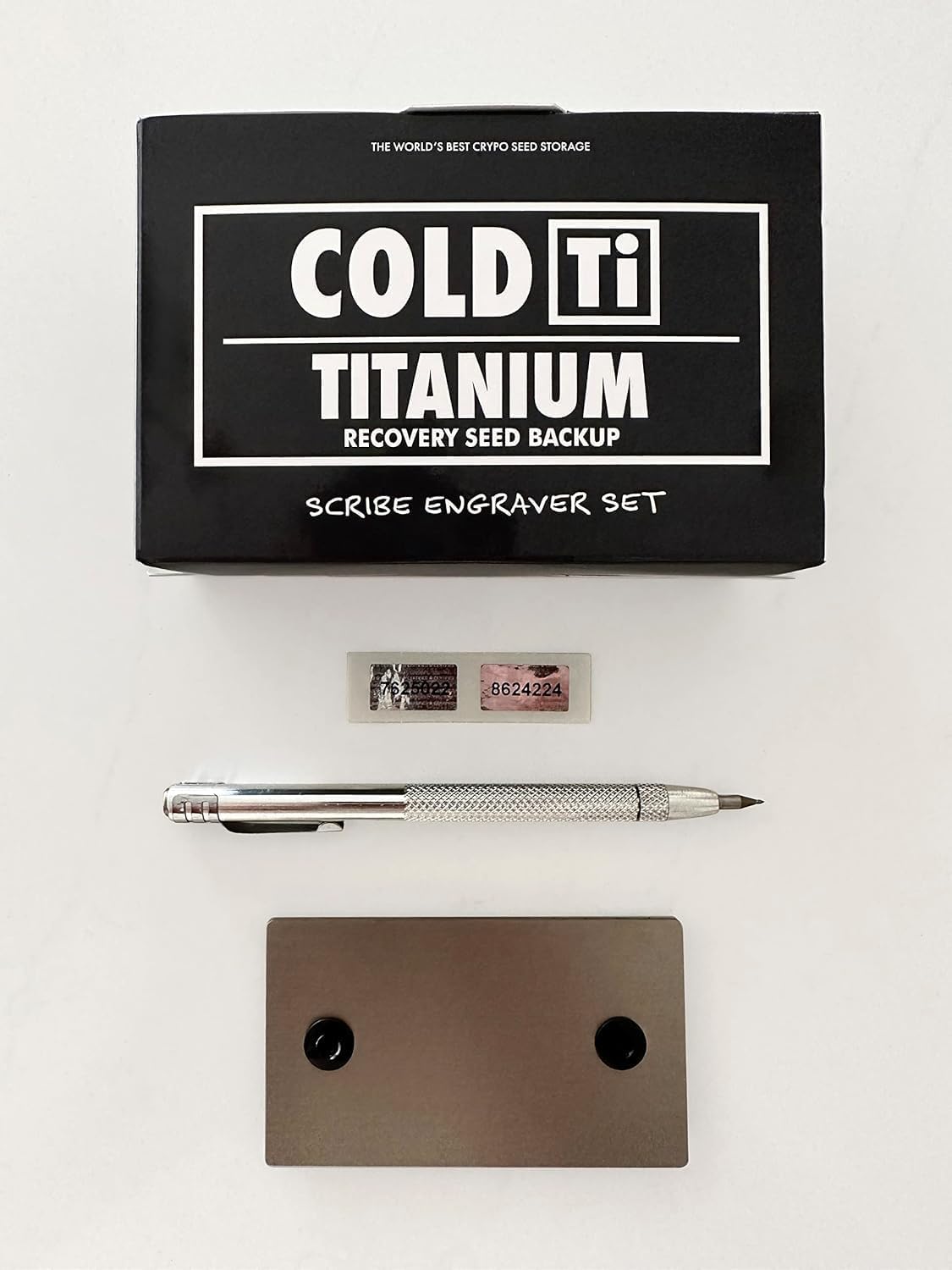 ColdTi - Placas de semillas de Bitcoin de titanio para almacenamien...
