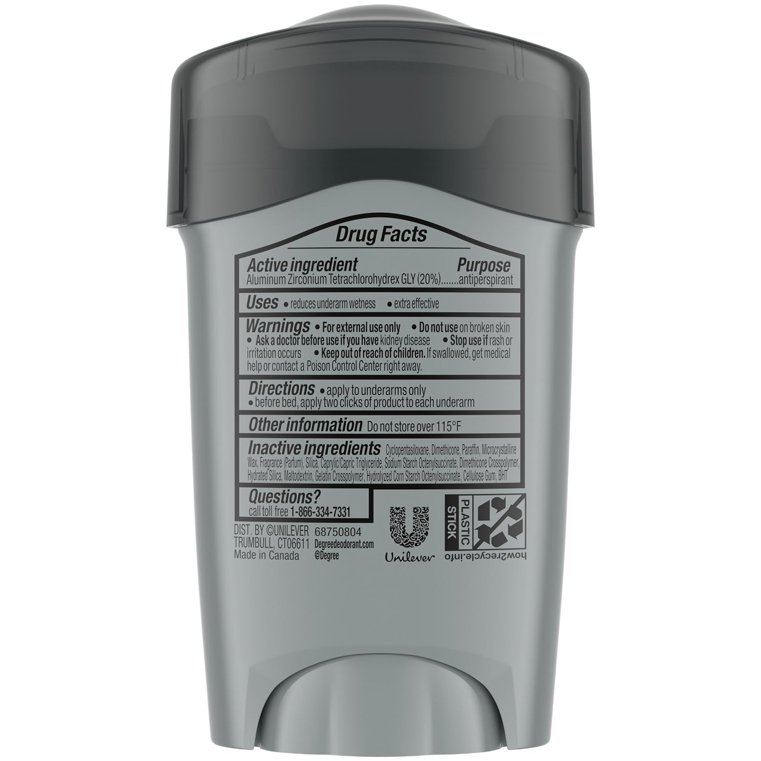 Degree Desodorante para hombres, Clinical Protection Clean paquete...