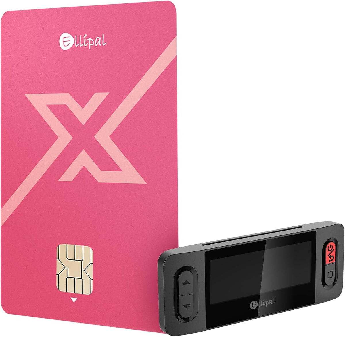 Ellipal X Card Raspberry Red \u2013 Air Gapped Crypto Cold Wallet (...