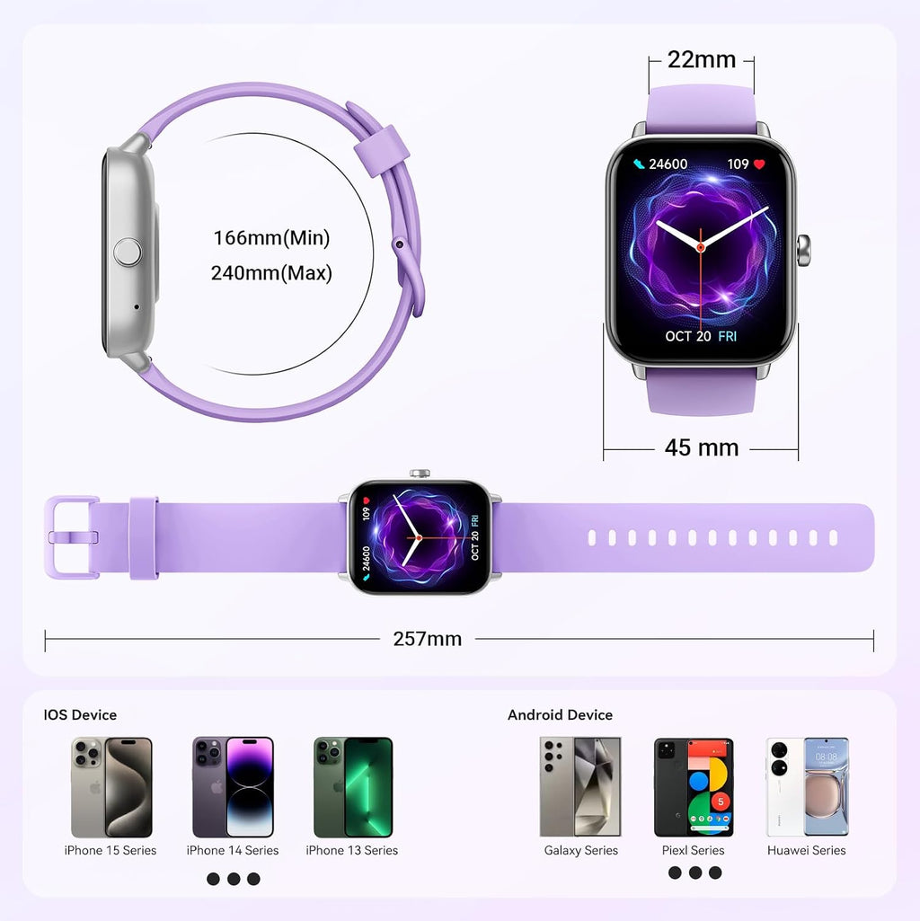 Gydom Relojes inteligentes para mujer para Android y iPhone, Alexa...