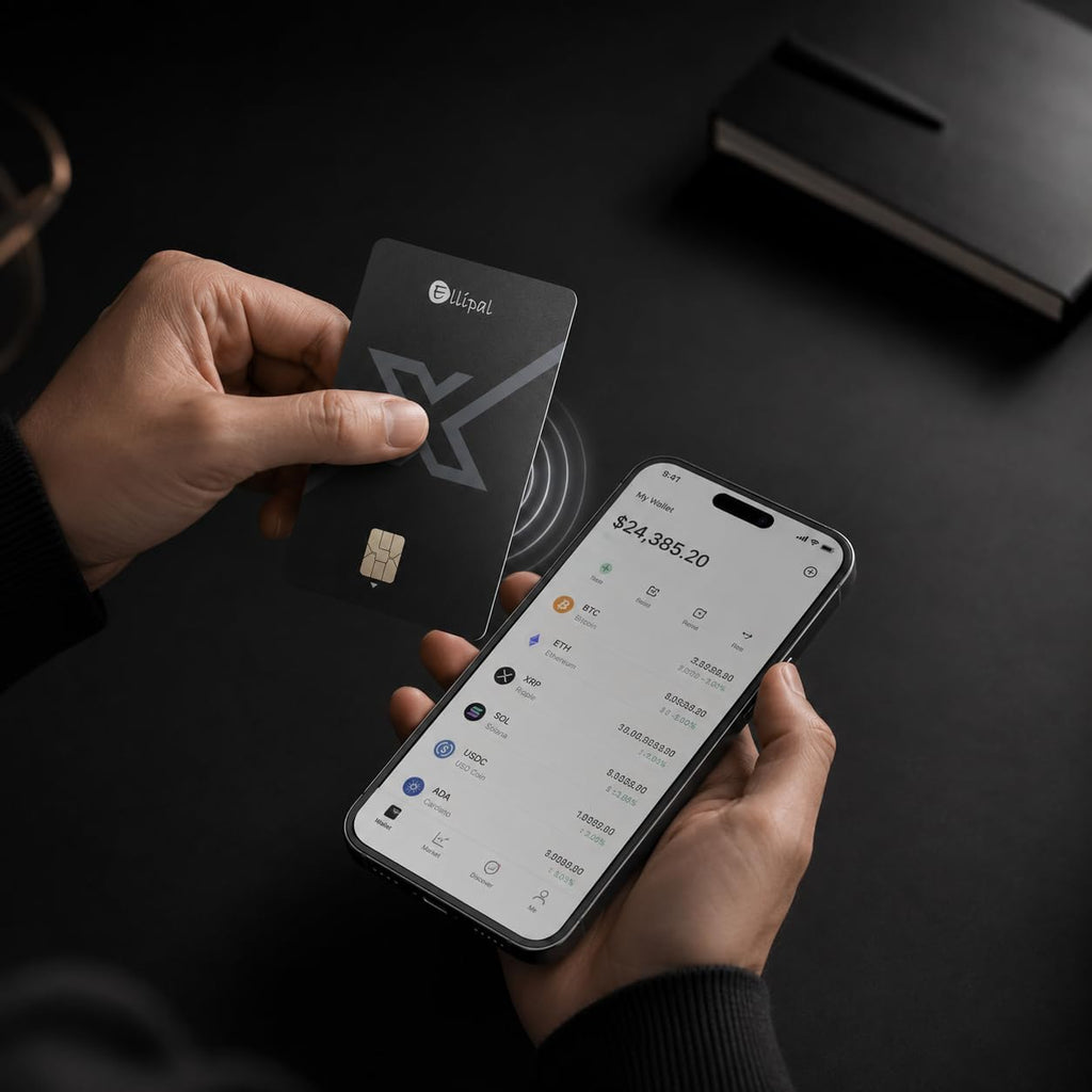 ELLIPAL X Card Crypto Wallet Pack de 3 \u2013 Cartera fría para Bit...
