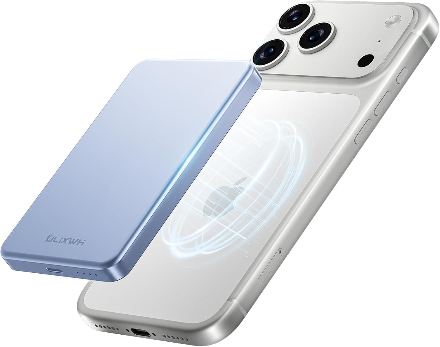 ULiXWH 10,000mAh para banco de energía MagSafe ultra delgado, carga...