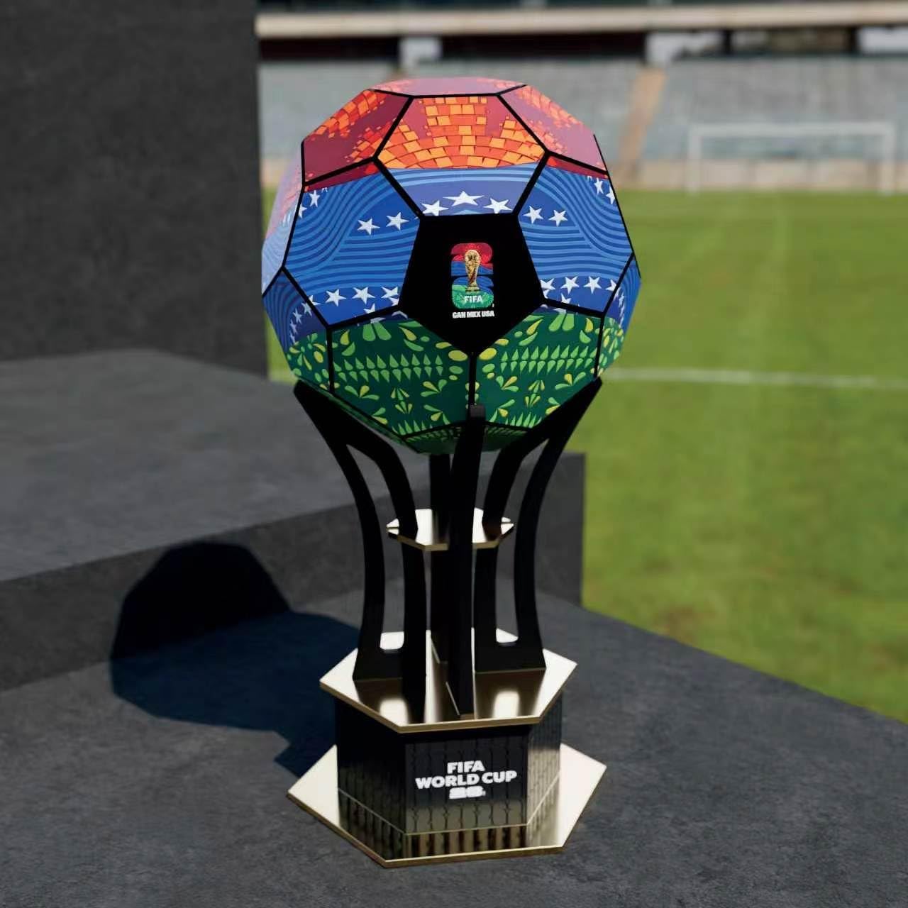 Modelo de trofeo de rompecabezas 3D de la Copa Mundial de la FIFA,...