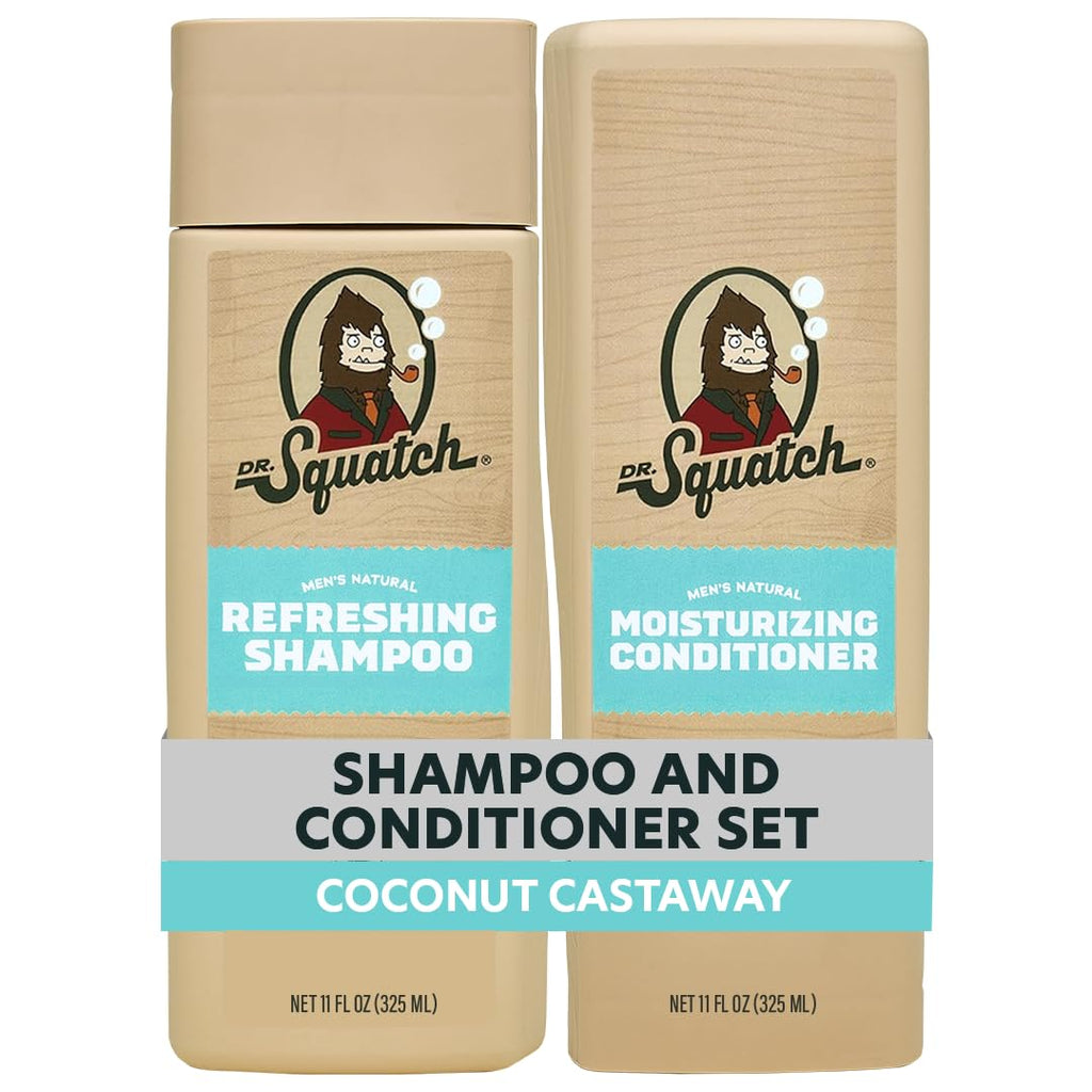 Dr. Squatch Paquete de Cabello Natural para Hombres - Cabello Salud...