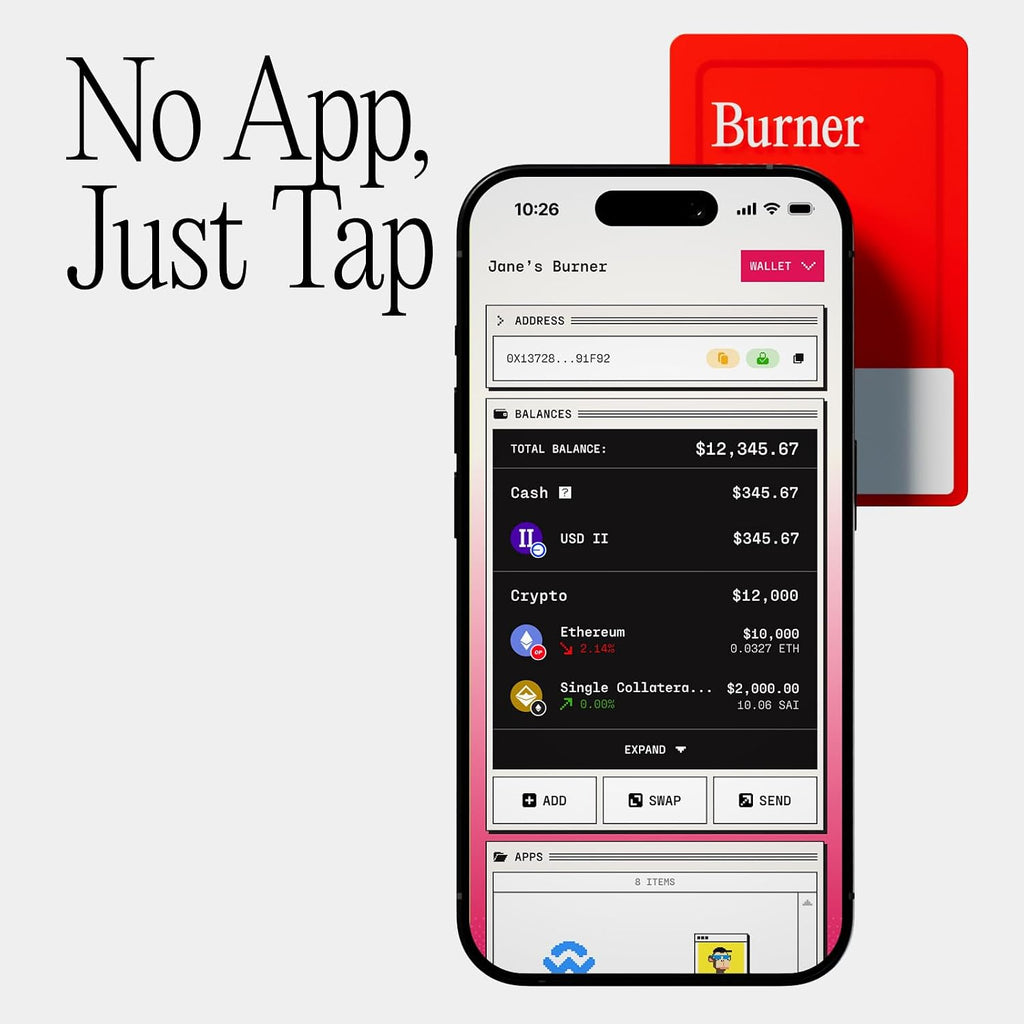 Burner Tarjeta Ethereum \u2013 Cartera ETH recargable física | Sin...