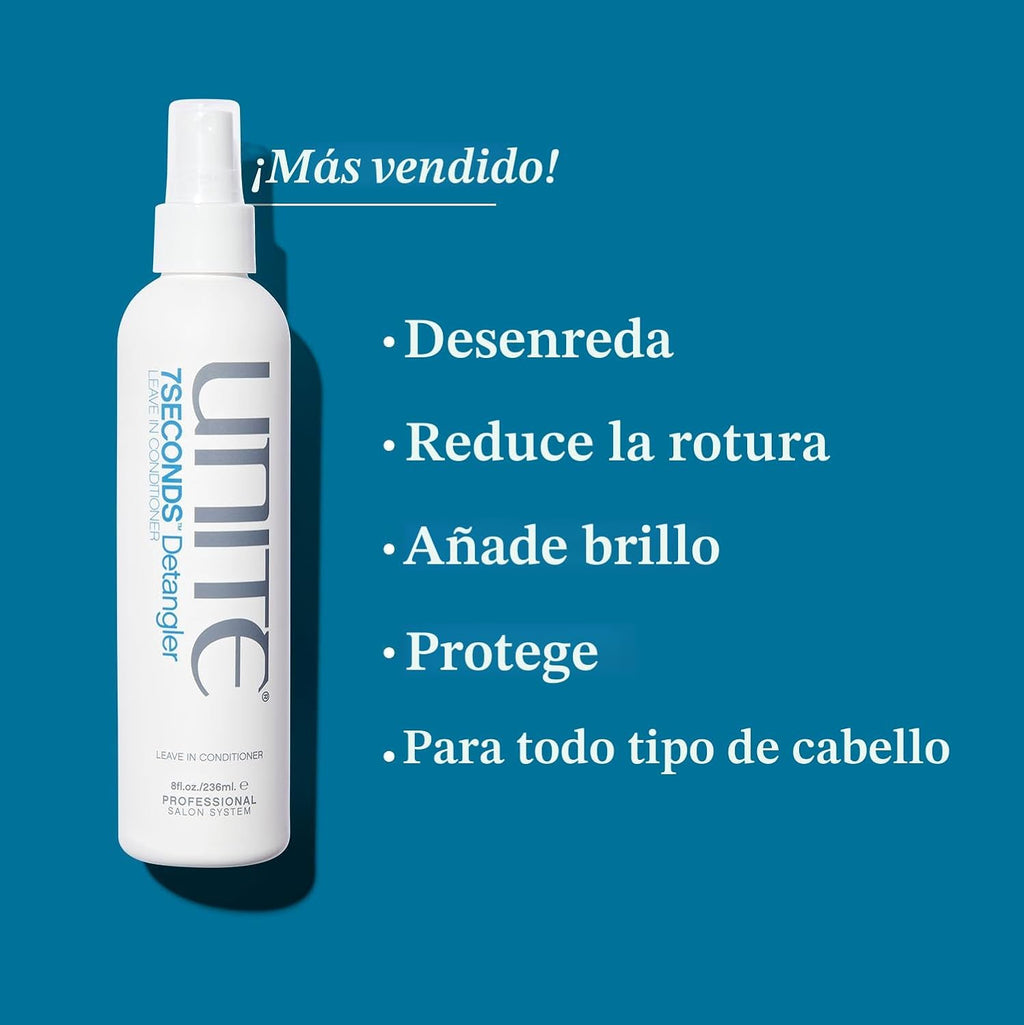 UNITE Hair 7SECONDS Detangler Acondicionador en spray para control...