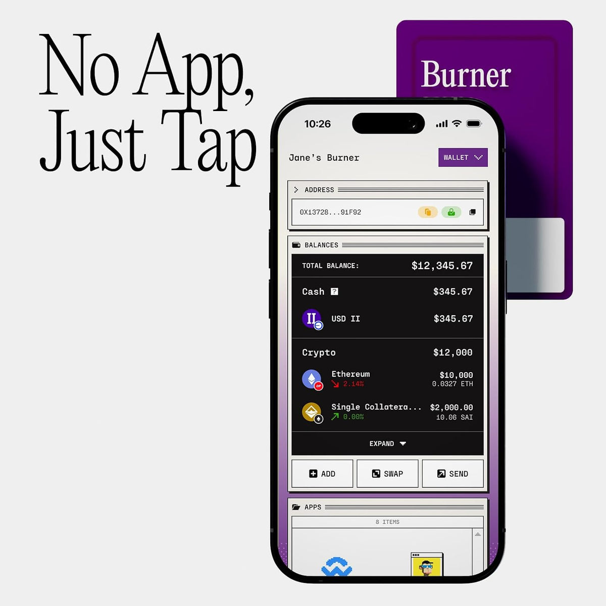 Burner Tarjeta Ethereum \u2013 Cartera ETH recargable física | Sin...