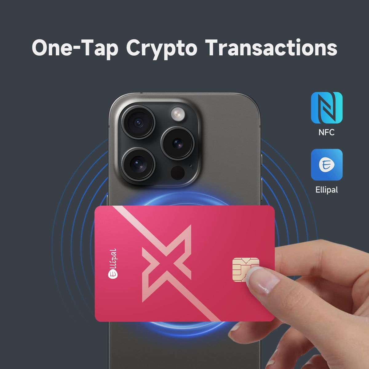 Ellipal X Card Raspberry Red \u2013 Air Gapped Crypto Cold Wallet (...
