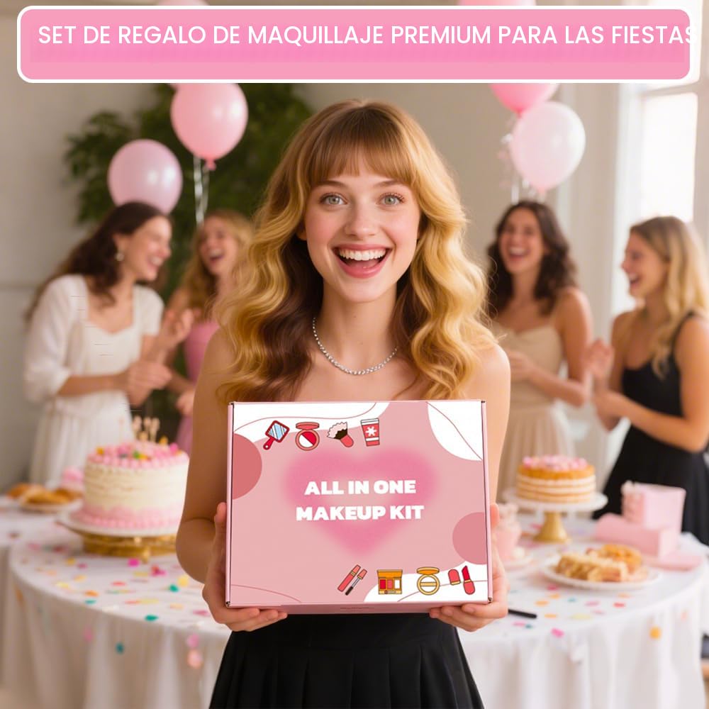 Kit de maquillaje todo en uno para mujeres, kit completo, juego de...