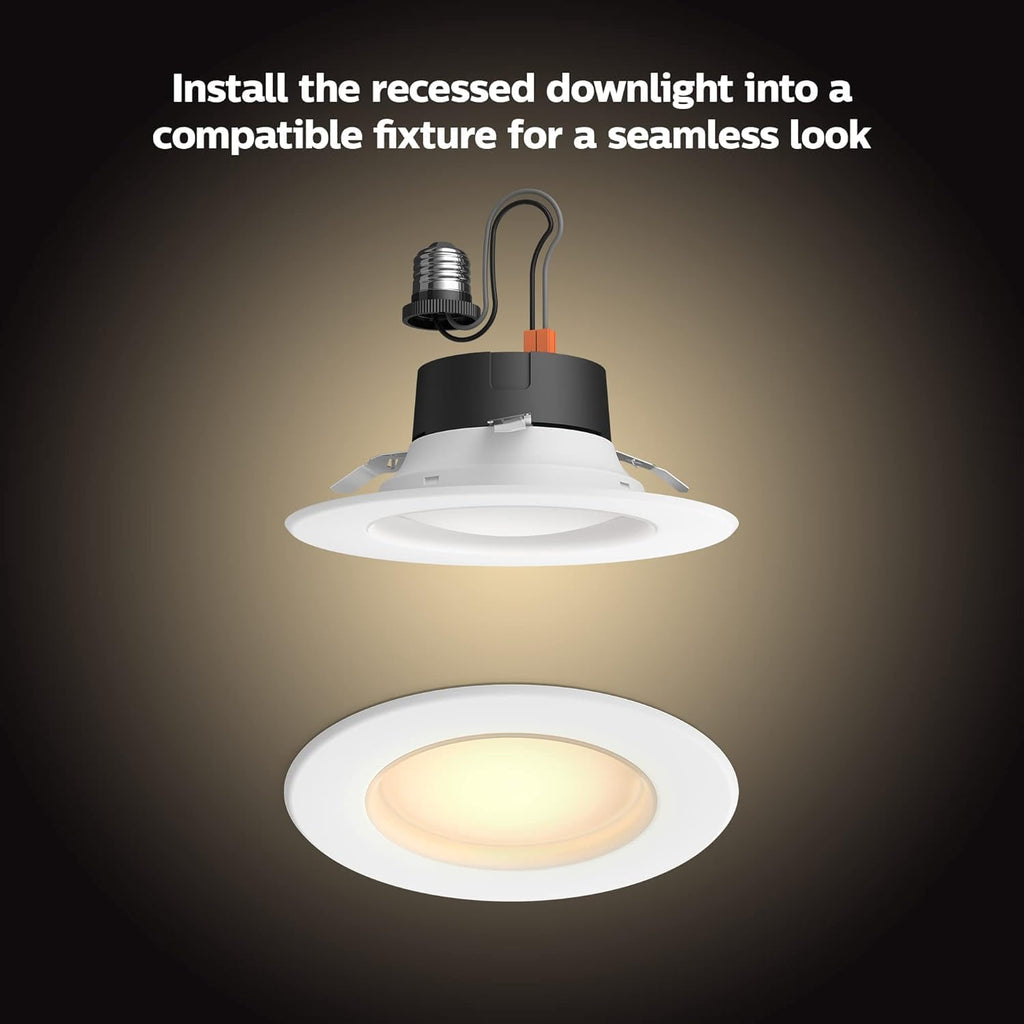 Philips Hue Foco empotrable LED inteligente de 5\/6 pulgadas - Luz...