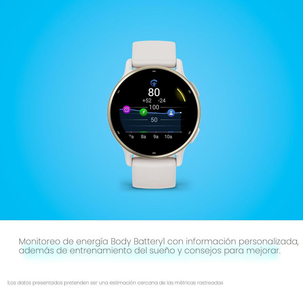 Garmin vívoactive 5, reloj inteligente GPS de salud y fitness, pant...