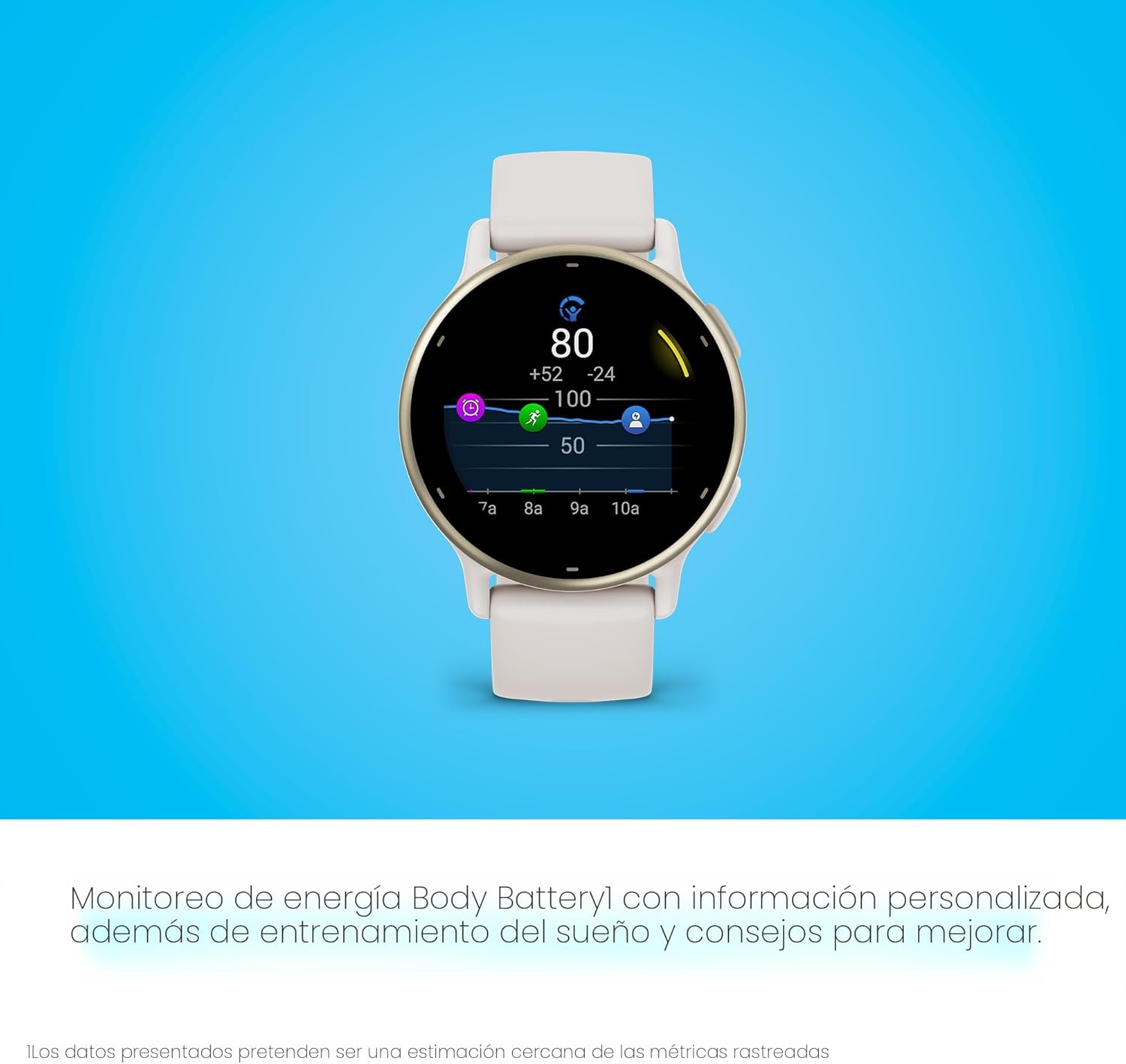Garmin vívoactive 5, reloj inteligente GPS de salud y fitness, pant...