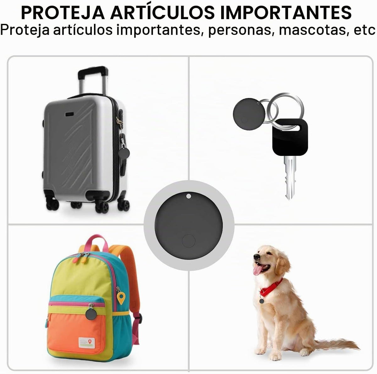 Mini rastreador GPS para vehículos compatible con Find My (solo iOS...