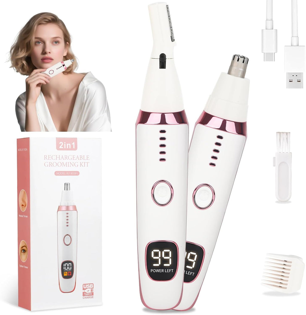 Mendaping Recortadora de pelo para nariz y orejas para mujeres y ho...