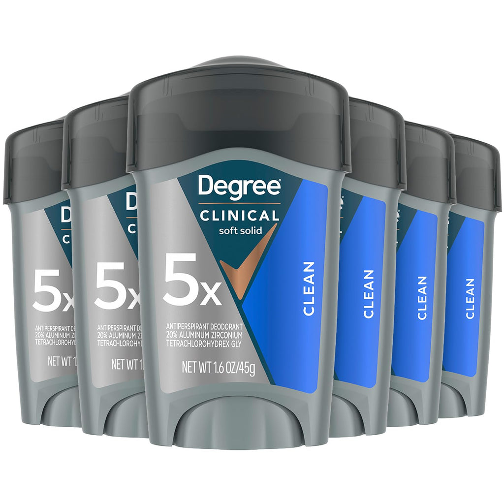 Degree Desodorante para hombres, Clinical Protection Clean paquete...