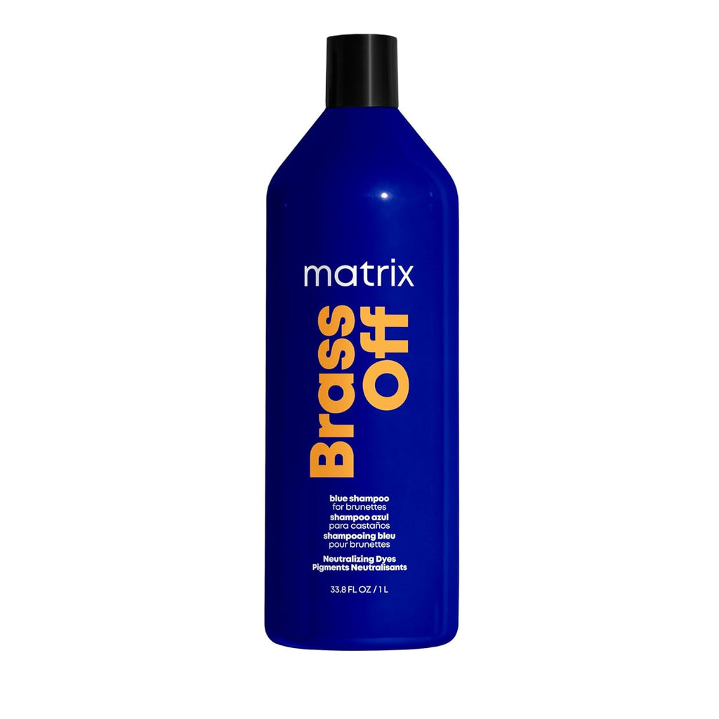 Matrix Brass Off Champú Azul Matizador - Refresca y Neutraliza Tono...