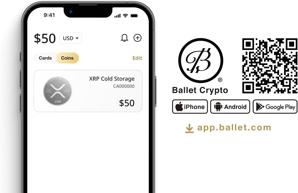 Ballet Bitcoin Coin Style \u2013 Billetera física Bitcoin Crypto, c...