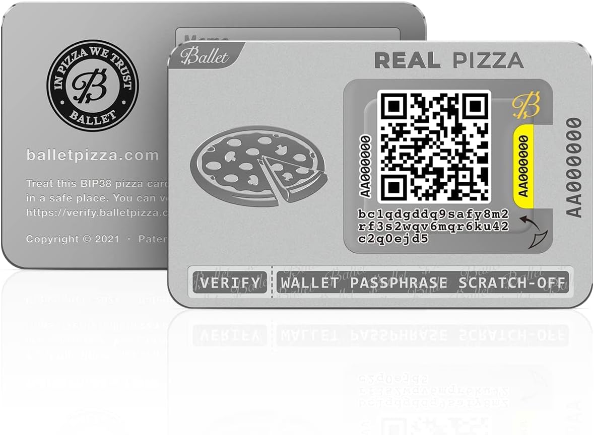 Ballet Real Pizza - Paquete de 2 tarjetas de almacenamiento en frío...